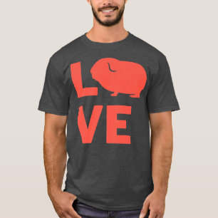 T-shirt I Love Guinea-Pig mignonette Rodents Propriétaires
