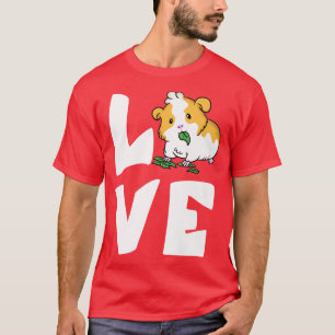 T-shirt I Love Guinée Pigs mignon Guinéen Cochon Propriéta