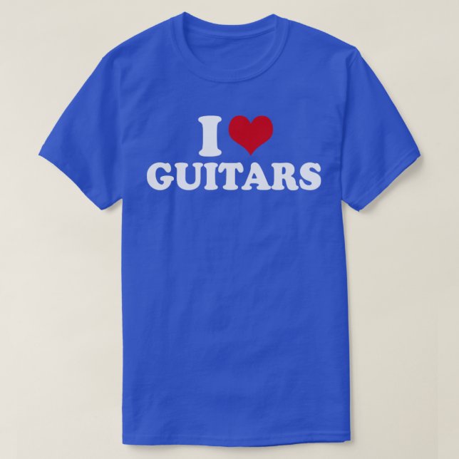 T-shirt I Love Guitars1 (Design devant)