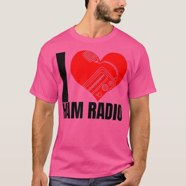 T-shirt I Love Ham Radios graphique (Devant)