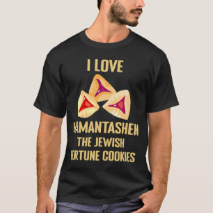 T-shirt I Love Hamantashen Jewish Fortune Cookie Purim Co