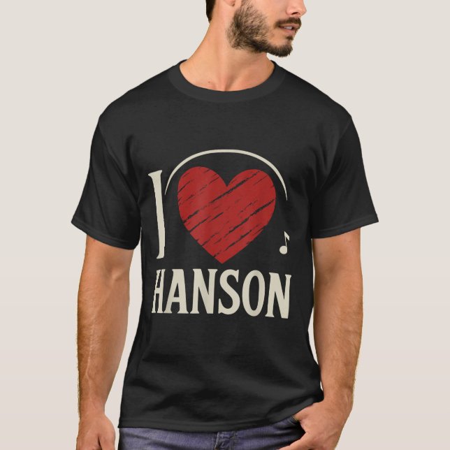 T-shirt I Love Hanson Comté I Heart Hanson (Devant)