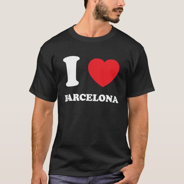 T-shirt I Love Heart Barcelona (Devant)