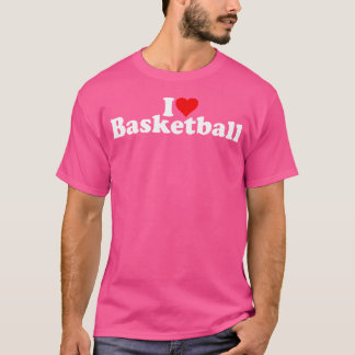 T-shirt I Love Heart Basketball