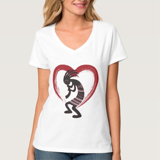 T-shirt I Love Heart Kokopelli (Devant)