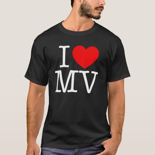 T-shirt I Love (Heart) MV (Devant)