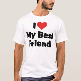 T-shirt I Love Heart My Best Friend - BFF