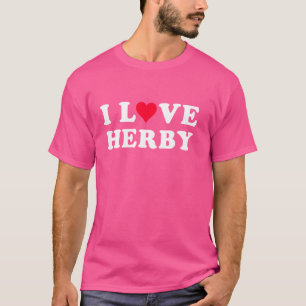 T-shirt I Love Herby Matching Girlfriend & Boyfriend Herby