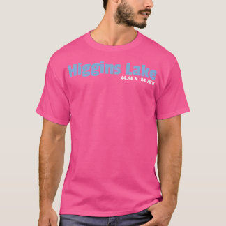 T-shirt I Love Higgins Lake Design Michigan Camping Cadeau