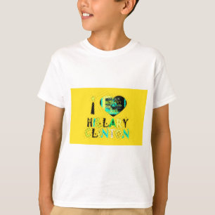 T-shirt I Love Hillary USA Art Print