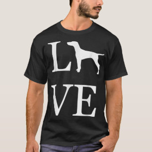 T-shirt I Love Hongrois Vizsla Amoureux des chiens White G