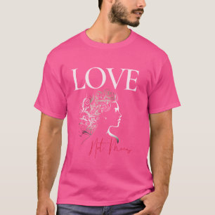 T-shirt I Love Hot Moms Drôle Citations Amis Étudiants Cad