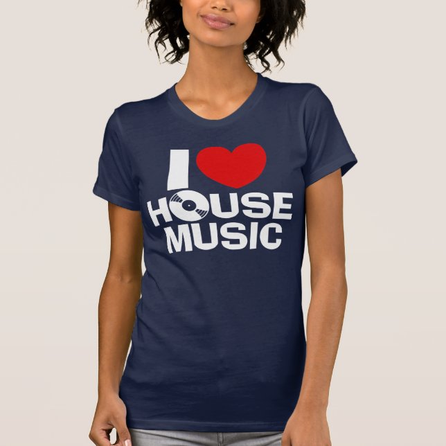 T-shirt I Love House Music (Devant)