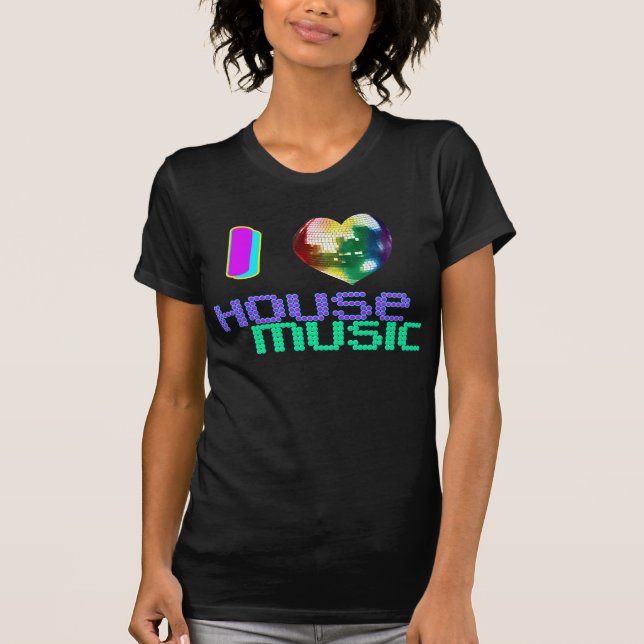 T-shirt I Love House Music (Devant)
