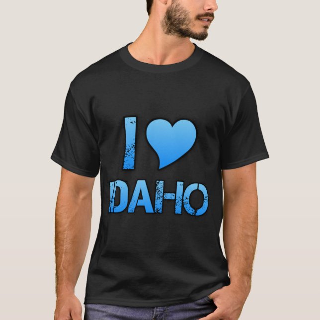 T-shirt I Love Idaho Skate Style (Devant)