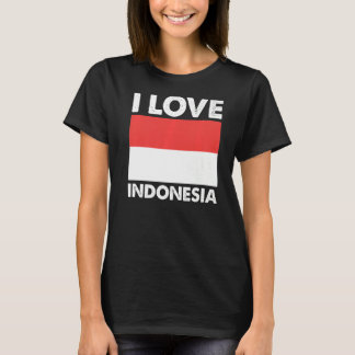 T-shirt I Love Indonesia I Heart Indonesia Family Travel I