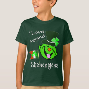 T-shirt I Love Ireland Funny Shenanigans St Patrick's