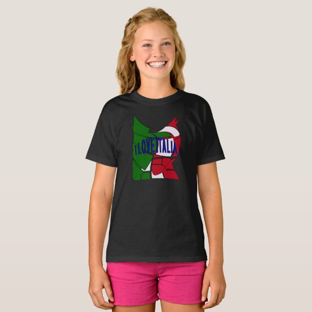 T-shirt I Love Italia (Devant entier)