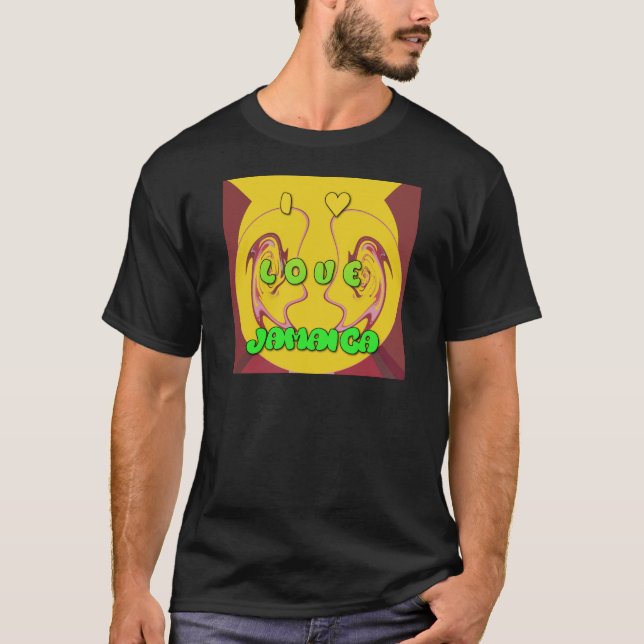 T-shirt I love Jamaica (Devant)