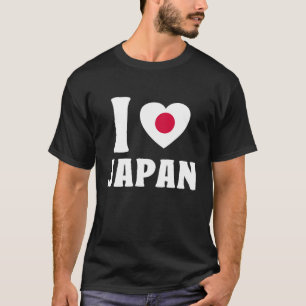 T-shirt I Love Japan Drapeau japonais Coeur