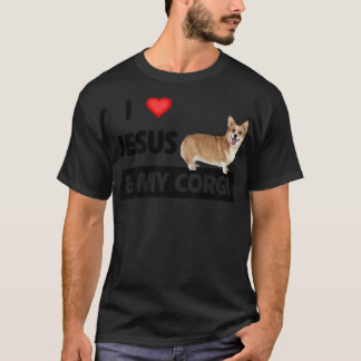 T-shirt I Love Jesus and My Corgi Christian Pet Parents We