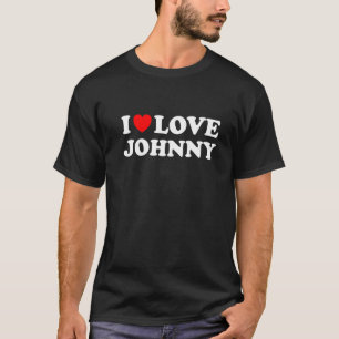T-shirt I Love Johnny I Heart Johnny