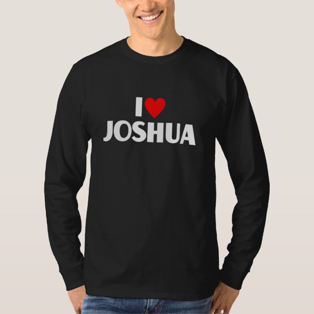 T-shirt I Love Joshua I Heart Joshua (Devant)
