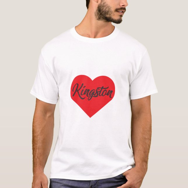 T-shirt I Love Kingston - Jamaïque (Devant)