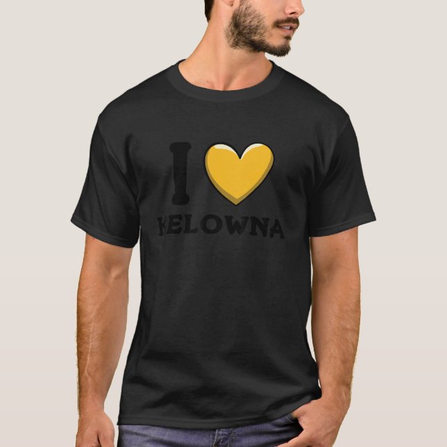 T-shirt I Love Kitchener Canada Heart Flag (Devant)