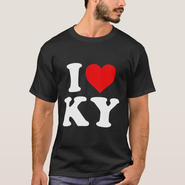 T-shirt I Love Ky Heart Kentucky (Devant)