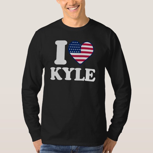 T-shirt I love Kyle I heart Kyle (Devant)