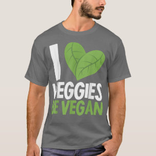 T-shirt I Love Légume Be Vegan Herbivore Vegetarian Vegan
