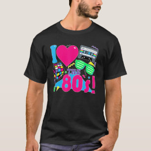 T-shirt I Love Les 80s 80s Vêtements pour femmes et hommes