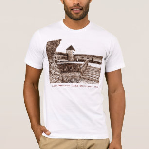 T-shirt I Love Lida Belarus Architecture Castle Sketch