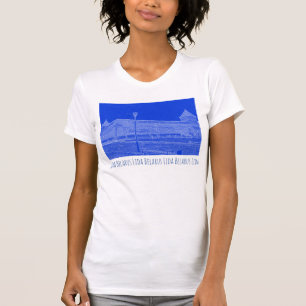T-shirt I Love Lida Belarus Architecture Castle Sketch