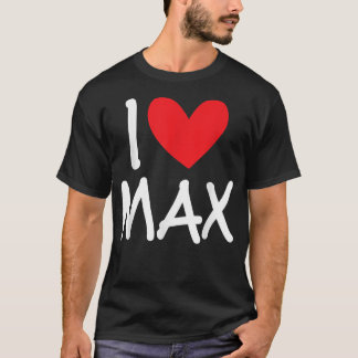 T-shirt I Love Ma Nom Hommes Personnalisés Guy BFF Ami Hea