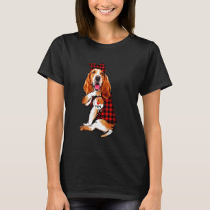 T-shirt I Love Maman Tattoo Drôle Basset Hound Dog Bandana