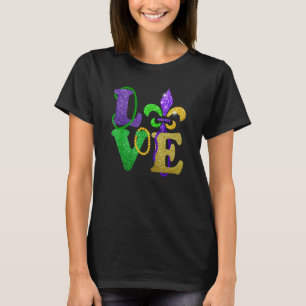 T-shirt I Love Mardi Gras New Orlean Festival Mardi Gras