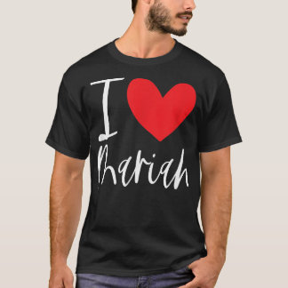 T-shirt I Love Mariah Nom Fille Personnalisée Femme BFF Fr