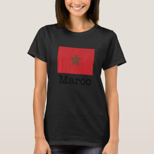 T-shirt I Love Maroc Cool Drapeau Maroc Illustration Graph