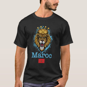 T-shirt I Love Maroc, Cool Maroc Lions, Maroc Drapeau Ill