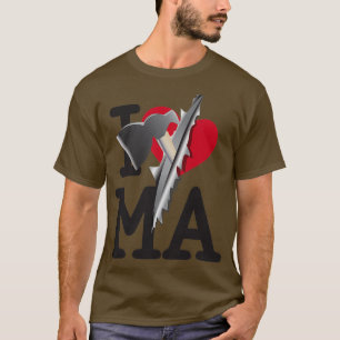 T-shirt I LOVE Massachusetts