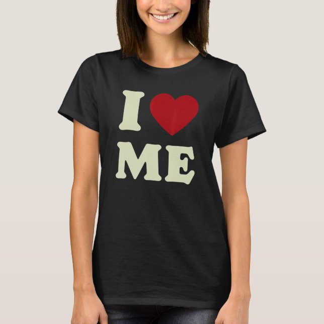T-shirt I Love Me Y2K Aesthetic Brown Downtown Girl (Devant)