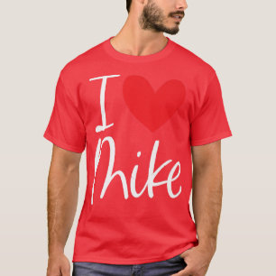 T-shirt I Love Mike Nom Personnalisé Garçon Homme BFF Coeu
