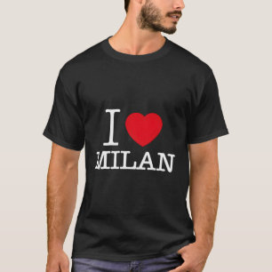 T-shirt I Love Milan Amo Milano Illustration