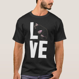 T-shirt I Love Moles Day Femmes mignonnes Little Mole Love