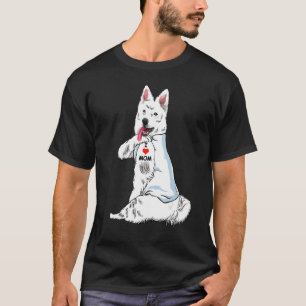 T-shirt I Love Mom Tattoo Berger Blanc Suisse Fête des mèr