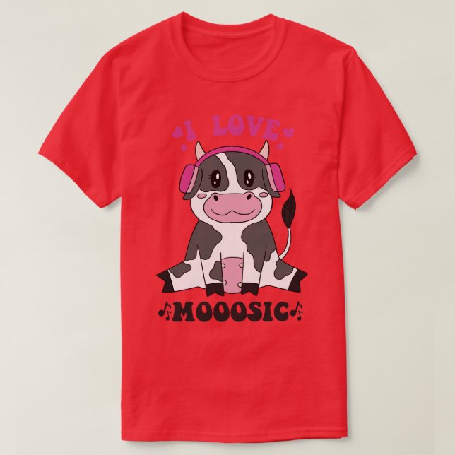 T-shirt I Love Mooosic (Design devant)