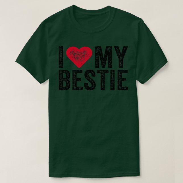 T-shirt I Love My Bestie Best Friend BFF mignon Matching F (Design devant)