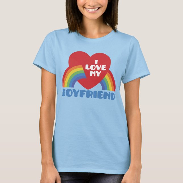 T-shirt I Love My Boyfriend (Devant)